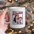 Retro Vampire Book Cover Style Stay Hydrated Halloween Graphic Print Coffee Mug