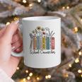 School Counselor Wildflower Book School Counseling Life Graphic Print Coffee Mug