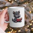 Scottish Terrier Reading a Book Dog Graphic Print Coffee Mug