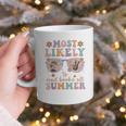 Teacher Summer Break Most Likely To Read Books All Summer Graphic Print Coffee Mug