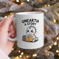 Unearth a Story Cute Dinosaur Summer Reading 2026 Dino Book Graphic Print Coffee Mug Unearth a Story Cute Dinosaur Summer Reading 2026 Dino Book Graphic Print Coffee Mug