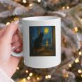 Van Gogh Starry Night Art Cat And Book Lovers Premium Tri-Blend Graphic Print Coffee Mug