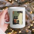 Vintage Japanese Cat Book Lovers UFO Alien Abduction Cat Dad Graphic Print Coffee Mug Vintage Japanese Cat Book Lovers UFO Alien Abduction Cat Dad Graphic Print Coffee Mug