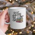 Vintage I Just Want To Read Books And Pet Cats Cat Raglan Baseball Tee Graphic Print Coffee Mug