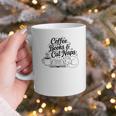 Vintage Retro Coffee Books & Cat Naps Graphic Print Coffee Mug