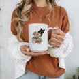 Cat And Books Flowers Reading Club Cat Lover Bookworm Graphic Print Coffee Mug Cat And Books Flowers Reading Club Cat Lover Bookworm Graphic Print Coffee Mug
