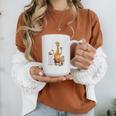 Giraffe Reading Tea Books Coffee Book Lover Graphic Graphic Print Coffee Mug