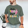 100th Day Of School Teacher Books 100 Days Of Preschool Girl Men's Comfort Colors T-Shirt Moss 100th Day Of School Teacher Books 100 Days Of Preschool Girl Men's Comfort Colors T-Shirt Moss