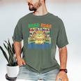 Animals Read Reading Book Library First Day Of School Kids Men's Comfort Colors T-Shirt Moss