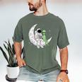 Astronaut Reading Book To Alien Moon Space Book Lover Men Men's Comfort Colors T-Shirt Moss Astronaut Reading Book To Alien Moon Space Book Lover Men Men's Comfort Colors T-Shirt Moss