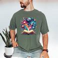 Astronomy Space Lover Books Bookworm Men's Comfort Colors T-Shirt Moss