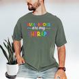 Audiobooks Are My Therapy Book Lover Audiobook Women Men's Comfort Colors T-Shirt Moss Audiobooks Are My Therapy Book Lover Audiobook Women Men's Comfort Colors T-Shirt Moss