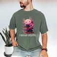Axolotl Book Lover Librarian Reading Library Readers Men's Comfort Colors T-Shirt Moss Axolotl Book Lover Librarian Reading Library Readers Men's Comfort Colors T-Shirt Moss