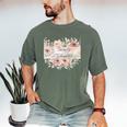 Barely Tolerable Book Floral Bookworm Lover Bookish Premium Men's Comfort Colors T-Shirt Moss