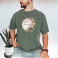 Barely Tolerable Book Lover Bookish Floral Bookworm Men's Comfort Colors T-Shirt Moss Barely Tolerable Book Lover Bookish Floral Bookworm Men's Comfort Colors T-Shirt Moss