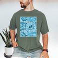 Blue Comic Book Blue Graphic Men's Comfort Colors T-Shirt Moss