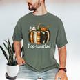 Boo-Kmarked Fall Pumpkin Books Halloween Teacher Teaching Men's Comfort Colors T-Shirt Moss Boo-Kmarked Fall Pumpkin Books Halloween Teacher Teaching Men's Comfort Colors T-Shirt Moss