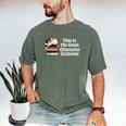 This Is My Book Character Costume Cat Men Women Kids Reading Men's Comfort Colors T-Shirt Moss