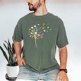 Book Dandelion Reading Lover Bookworm Bookish Librarian Read Men's Comfort Colors T-Shirt Moss Book Dandelion Reading Lover Bookworm Bookish Librarian Read Men's Comfort Colors T-Shirt Moss