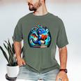 Book Dragon Reading Lover Men's Comfort Colors T-Shirt Moss