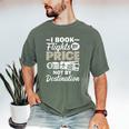 I Book Flights Not By Destination Budget Traveler Traveling Men's Comfort Colors T-Shirt Moss I Book Flights Not By Destination Budget Traveler Traveling Men's Comfort Colors T-Shirt Moss