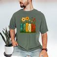 Book Flower 8647 Foxtrots Deltas Tangos Men's Comfort Colors T-Shirt Moss