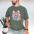 Book Lover Coquette Bow Pink Dainty Ribbon Cute Bookworm Men's Comfort Colors T-Shirt Moss Book Lover Coquette Bow Pink Dainty Ribbon Cute Bookworm Men's Comfort Colors T-Shirt Moss