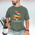 Book Lover Librarian Reading Library Readers Men's Comfort Colors T-Shirt Moss