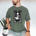 Book Lover The Reader Tarot Card Skeleton Reading Men's Comfort Colors T-Shirt Moss Book Lover The Reader Tarot Card Skeleton Reading Men's Comfort Colors T-Shirt Moss