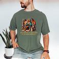 Book Lovers In A World Full Of Bookworms Be A Book Dragon Men's Comfort Colors T-Shirt Moss