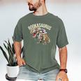 Book Reading Dinosaur T-Rex Dino Bookworm Men's Comfort Colors T-Shirt Moss Book Reading Dinosaur T-Rex Dino Bookworm Men's Comfort Colors T-Shirt Moss