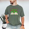 Book With Shamrocks Librarian Saint Patrick's Day Kids Men's Comfort Colors T-Shirt Moss Book With Shamrocks Librarian Saint Patrick's Day Kids Men's Comfort Colors T-Shirt Moss