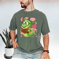 Book Worm Costume World Book Day Cute Kawaii Worm Reading Men's Comfort Colors T-Shirt Moss
