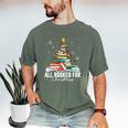 All Booked For Christmas Book Christmas Tree Lights Xmas Men's Comfort Colors T-Shirt Moss All Booked For Christmas Book Christmas Tree Lights Xmas Men's Comfort Colors T-Shirt Moss