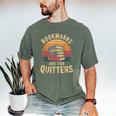 Bookmarks Are For Quitters Reading Book Lovers Men's Comfort Colors T-Shirt Moss