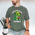 Books Never Go Extinct Reading Dinosaur Bookish Nerdy Men's Comfort Colors T-Shirt Moss Books Never Go Extinct Reading Dinosaur Bookish Nerdy Men's Comfort Colors T-Shirt Moss