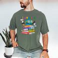 Books It's Okay To Be Kind Yellow Mental Health Day Kids Men's Comfort Colors T-Shirt Moss Books It's Okay To Be Kind Yellow Mental Health Day Kids Men's Comfort Colors T-Shirt Moss