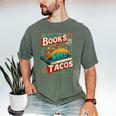 Books Are Just Word Tacos Shirt Book Shirts Reader Men's Comfort Colors T-Shirt Moss