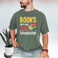 Books Are My Love Language Stack Men's Comfort Colors T-Shirt Moss