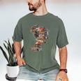 Books Lover Women Art Colorful Drawing Graphic Books Men's Comfort Colors T-Shirt Moss