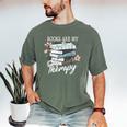 Books Are My Therapy Summer Reading Book Lovers Men's Comfort Colors T-Shirt Moss Books Are My Therapy Summer Reading Book Lovers Men's Comfort Colors T-Shirt Moss
