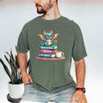 Bookworm Book Dragon Read Books Be Kind Stay Weird Men's Comfort Colors T-Shirt Moss Bookworm Book Dragon Read Books Be Kind Stay Weird Men's Comfort Colors T-Shirt Moss