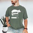 Cat Book Books And Cats Cat Lover Cat Mom Book Lovers Men's Comfort Colors T-Shirt Moss