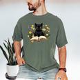 Cat Shirts For Women Book Lover Shirt Cute Cat And Book Premium Tri-Blend Men's Comfort Colors T-Shirt Moss Cat Shirts For Women Book Lover Shirt Cute Cat And Book Premium Tri-Blend Men's Comfort Colors T-Shirt Moss