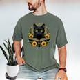 Cat For Women Book Lover Cute Cat And Book Men's Comfort Colors T-Shirt Moss Cat For Women Book Lover Cute Cat And Book Men's Comfort Colors T-Shirt Moss
