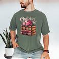 Chapter 67 Floral Book Stack Men's Comfort Colors T-Shirt Moss