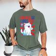 Childless Cat Ladies Vote Kamala Harris Cute Comic Book Cat Men's Comfort Colors T-Shirt Moss