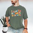 I Closed My Book To Be Here Book Lovers Library Reading Men's Comfort Colors T-Shirt Moss