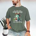 All The Cool Dinosaurs Are Reading Book Reader T-Rex Kawaii Men's Comfort Colors T-Shirt Moss All The Cool Dinosaurs Are Reading Book Reader T-Rex Kawaii Men's Comfort Colors T-Shirt Moss