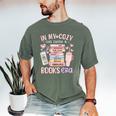 In My Cozy Iced Coffee And Books Era Men's Comfort Colors T-Shirt Moss In My Cozy Iced Coffee And Books Era Men's Comfort Colors T-Shirt Moss